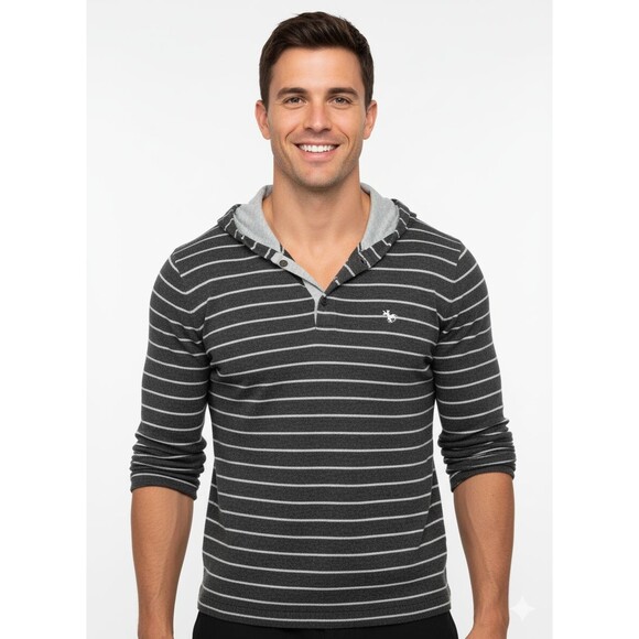 Abercrombie & Fitch Sweater Hooded men Schroon River muscle long sleeve L - Picture 1 of 4